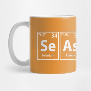 Seashore (Se-As-Ho-Re) Periodic Elements Spelling Mug